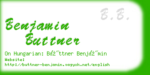 benjamin buttner business card