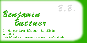 benjamin buttner business card